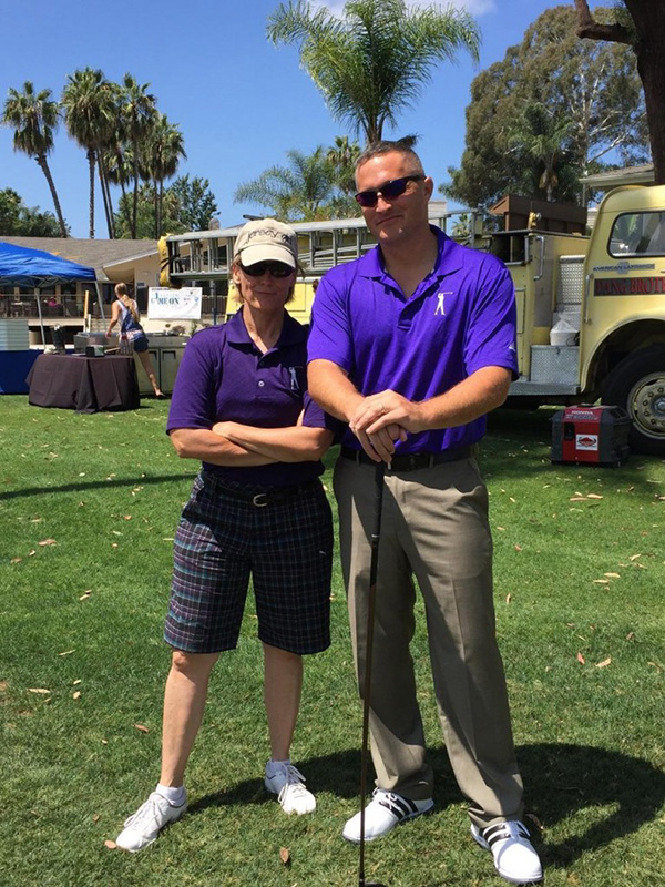 Teammates Navy Lt. Kat Wacker and USMC Major Doug Cullins